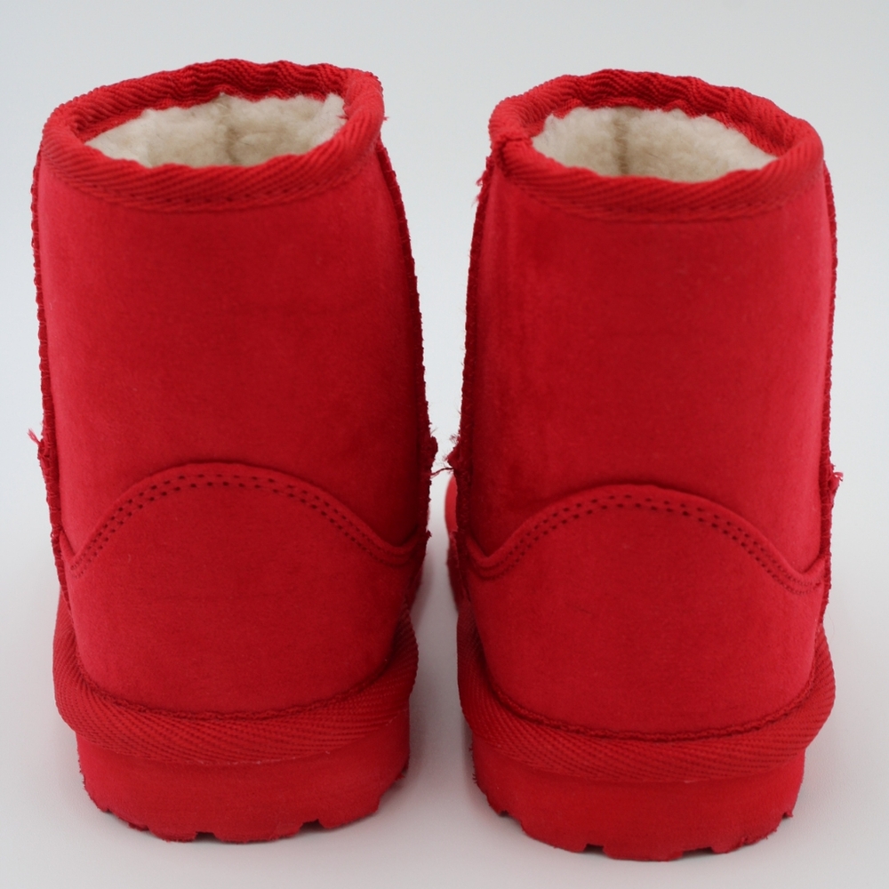 GAP Toddler Girls Red Microsuede Boots – Size 8 - Picture 3 of 6